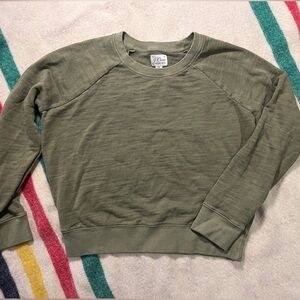 I. Crew vintage style cropped sweatshirt